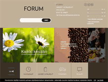 Tablet Screenshot of kauppakeskusforum.fi